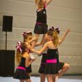 Optreden tijdens de 1e voorronde DCA NK Cheerleading gehouden in de Sportstad op 2 February 2014 in Heerenveen.