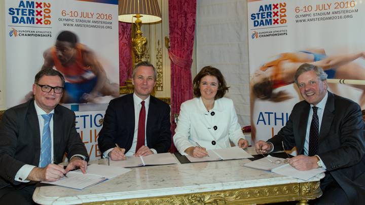 Ondertekening convenant EK Atletiek